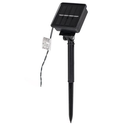 Aigostar - Guirlanda solar LED 50 LEDs/8 modos 12 m 800 mAh IP65 branco quente