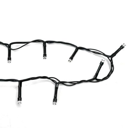 Aigostar - Cordão de luzes LED para exterior, 400 LEDs, 8 funções, 4x AA, 20,3 m, IP44, multicolorido