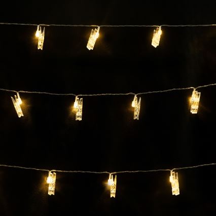 Aigostar - Cordão decorativo LED, 80 LEDs, 5 W, USB, 13 m, branco quente