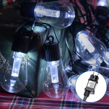 Aigostar - Cordão decorativo LED para exterior 20xLED/13m IP44 branco frio