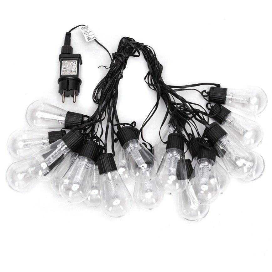 Aigostar - Cordão decorativo LED para exterior 20xLED/13m IP44 branco frio