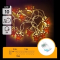 Aigostar - Cordão LED 10xLED/3xAA 1,5m branco quente rena