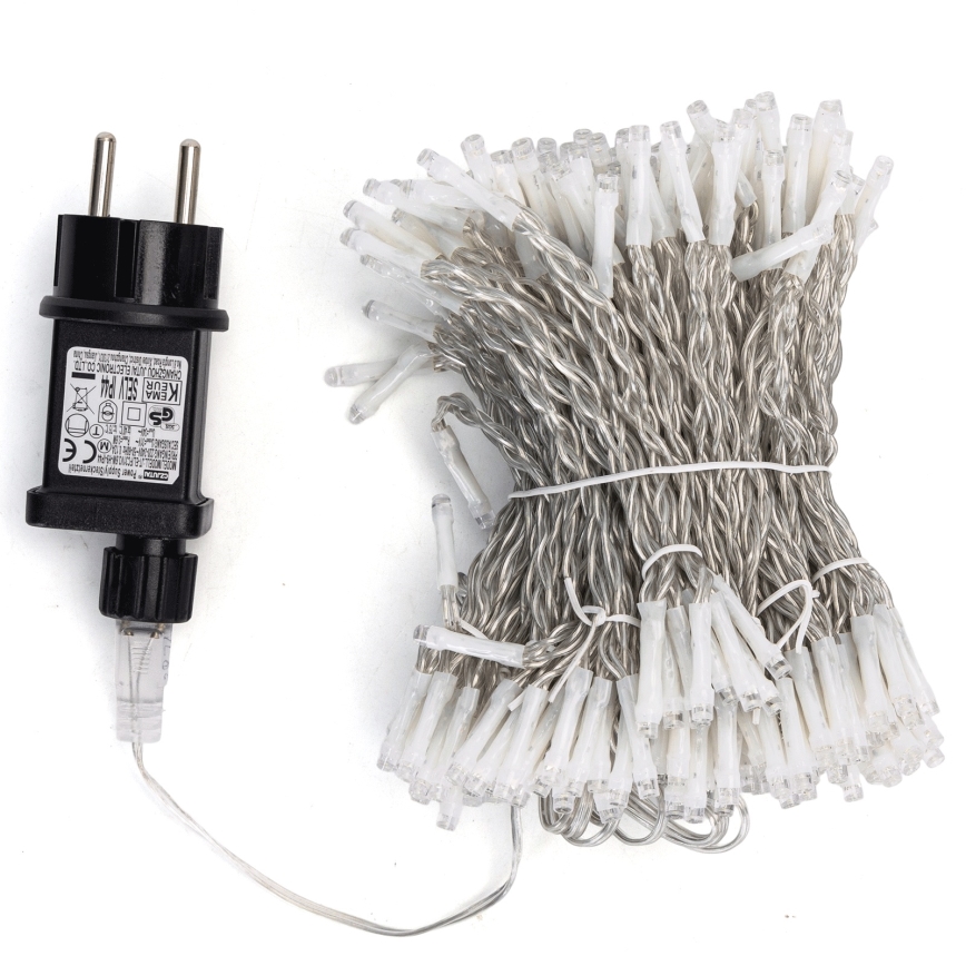 Aigostar - LED cordão para exterior 288xLED/8 funções 1,5x1,8m IP44 branco frio