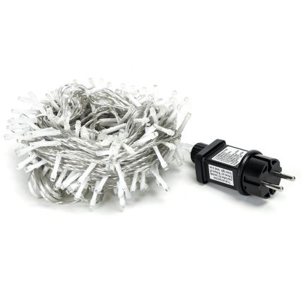 Aigostar - Cordão LED para exterior 200 LEDs/8 funções 23m IP44 branco frio