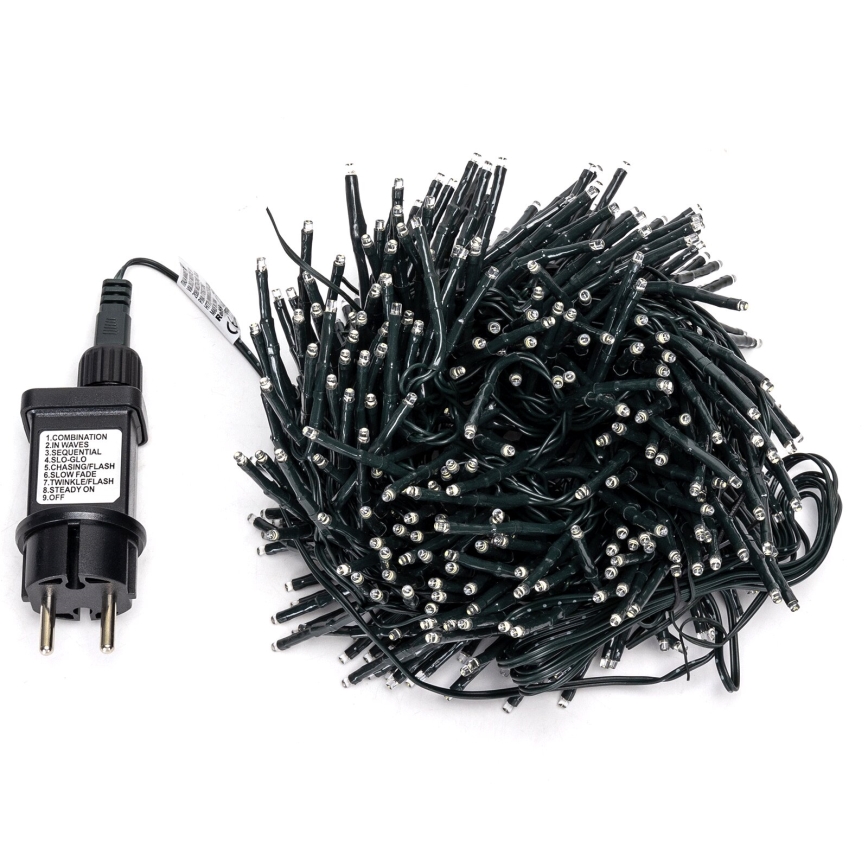 Aigostar - Cordão LED para exterior, 400 LEDs / 8 funções, 13 m, IP44, branco frio