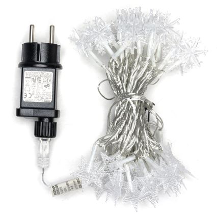 Aigostar - Cordão LED para exterior, 50 LEDs, 8 modos, 8 m, IP44, branco quente