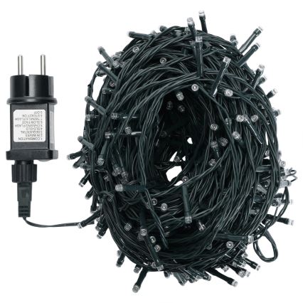 Aigostar - Cordão LED para exterior 500xLED/8 funções 53m IP44 branco frio