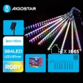 Aigostar - Cordão LED Solar 384 LEDs/13 m IP65 1200 mAh multicolorido