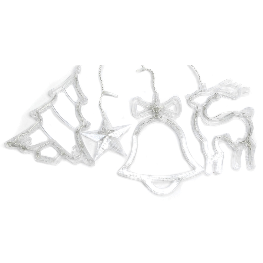 Aigostar - Guirlanda LED de Natal para exterior 120 LEDs/8 funções 3x0,6 m IP44 branco frio + controlo remoto