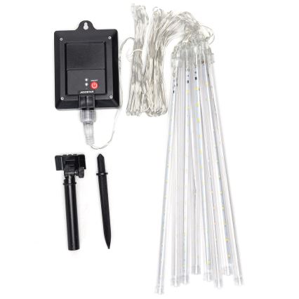 Aigostar - Guirlanda LED solar 192xLED/8m IP65 1200 mAh branco frio
