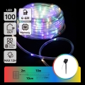 Aigostar - Cordão Solar LED 100 LEDs / 8 funções, 12 m, IP65, 800 mAh, multicolorido