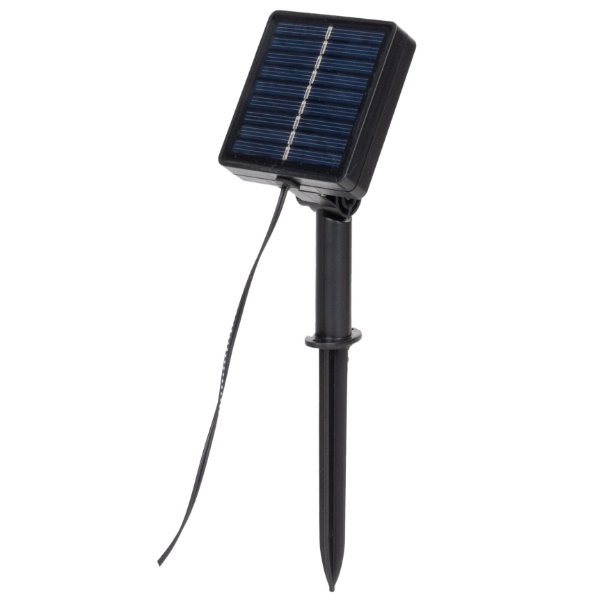 Aigostar - Fio de luz solar LED 110xLED/4m IP65 300 mAh branco quente eucalipto