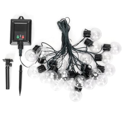 Aigostar - Cordão solar LED 20xLED/8 funções 11,5m IP65 multicolorido