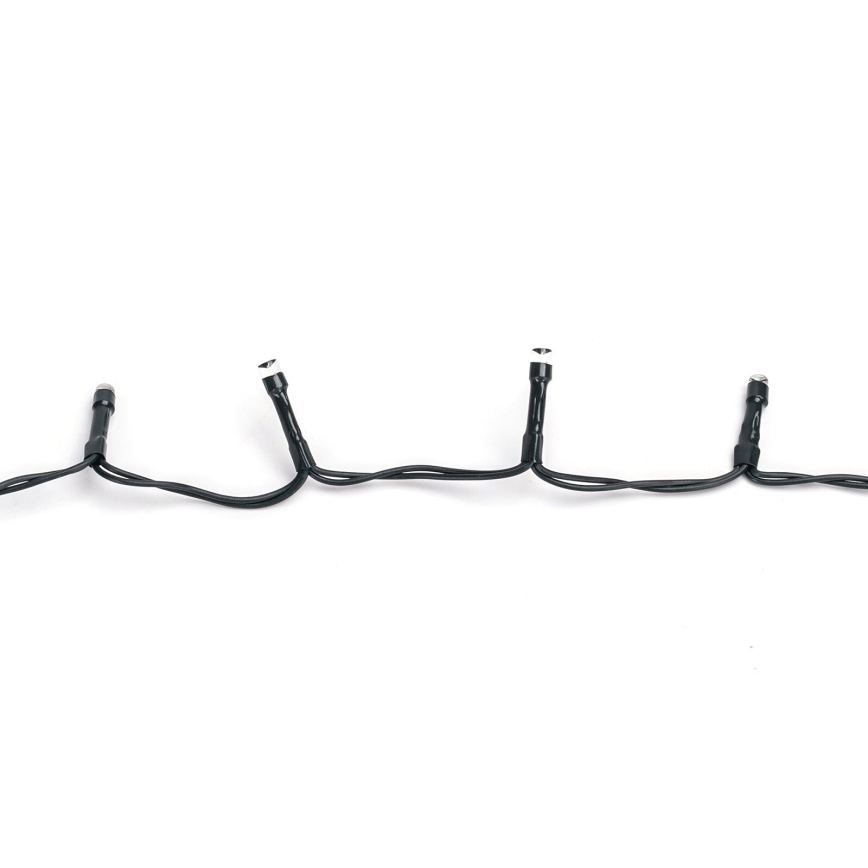 Aigostar - Corrente exterior de Natal LED 200xLED/8 funções/3xAA 10,3m IP44 branco frio