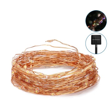 Aigostar - Corrente solar LED LED/8 funções 12m 800 mAh IP65 800 mAh multicolor