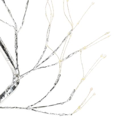 Aigostar - Decoração de Natal LED 108xLED/3xAA/8 funções 45cm branco quente