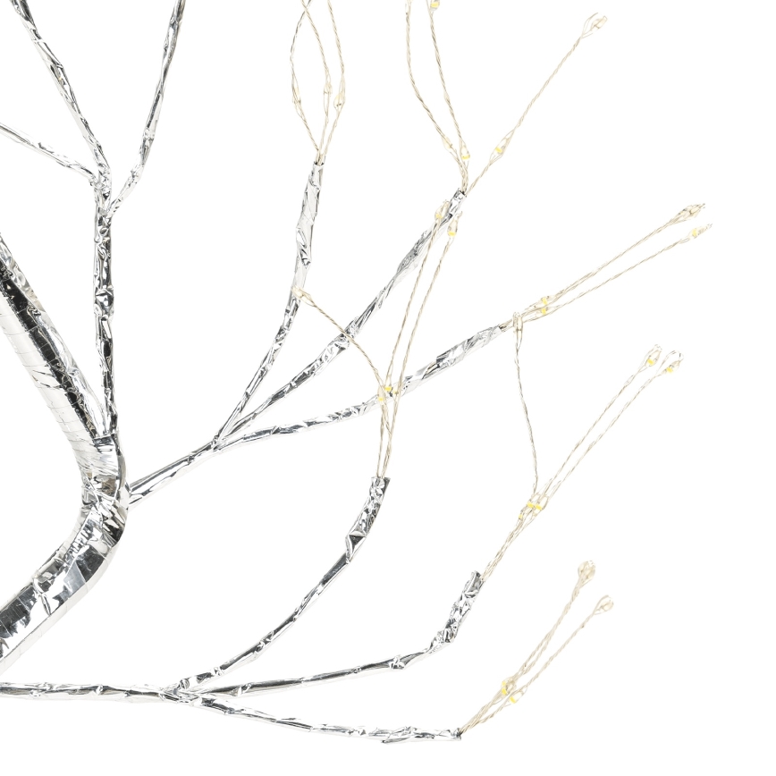 Aigostar - Decoração de Natal LED 108xLED/3xAA/8 funções 45cm branco quente