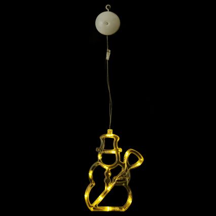 Aigostar - Decoração de Natal LED 10xLED/3xAAA boneco de neve 20,5 cm