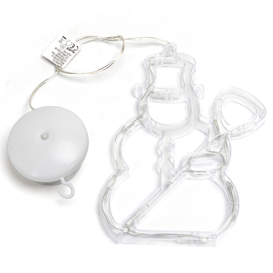 Aigostar - Decoração de Natal LED 10xLED/3xAAA boneco de neve 20,5 cm