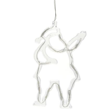 Aigostar - Decoração de Natal LED 10xLED/3xAAA Pai Natal 20 cm