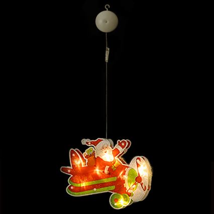 Aigostar - Decoração de Natal LED LED/3xAAA Avião de Natal 17cm