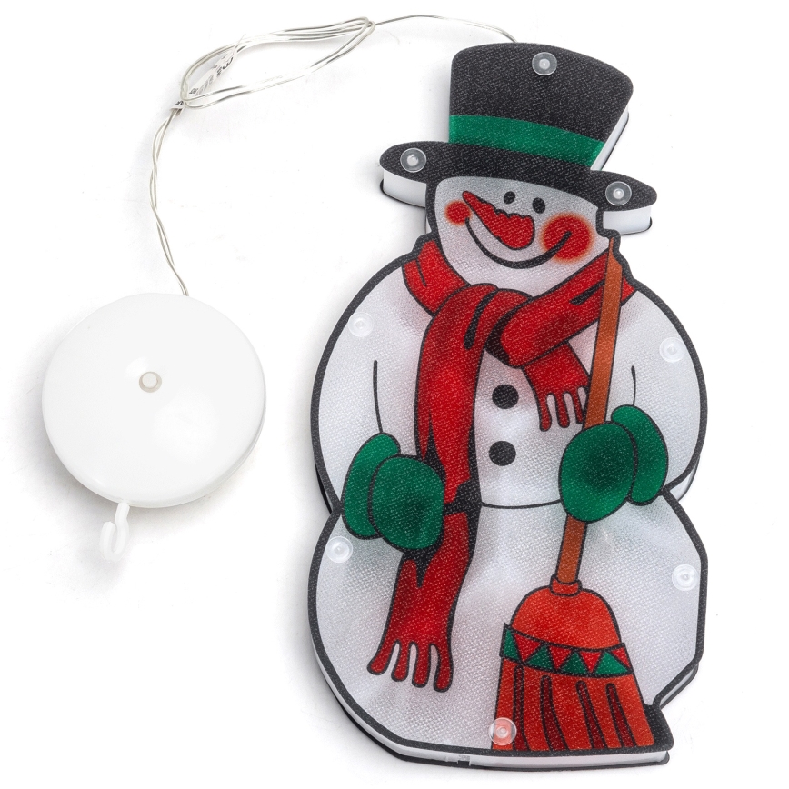 Aigostar - Decoração de Natal LED LED/3xAAA boneco de neve 25cm