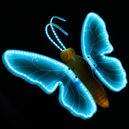Aigostar - Decoração LED para exterior 246xLED/9W/230V 42 cm IP44 borboleta/azul