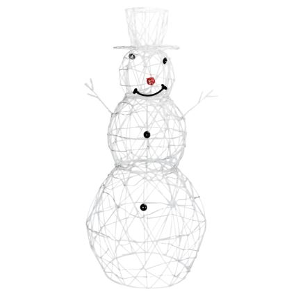 Aigostar - LED Decoração de Natal para exterior 3,6W/31/230V 2700K 120 cm IP44 boneco de neve