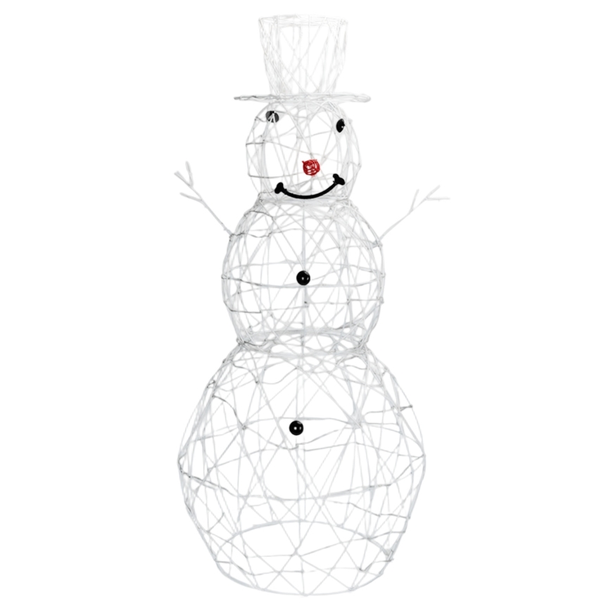 Aigostar - LED Decoração de Natal para exterior 3,6W/31/230V 2700K 120 cm IP44 boneco de neve