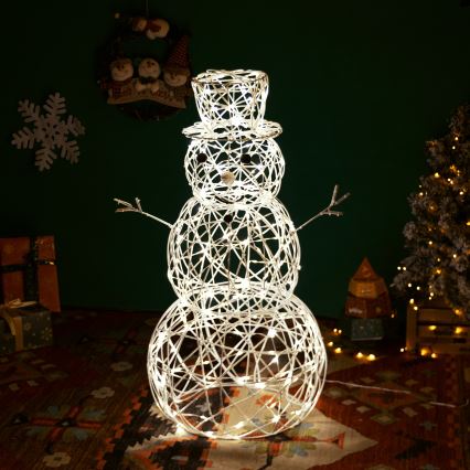 Aigostar - LED Decoração de Natal para exterior 3,6W/31/230V 2700K 120 cm IP44 boneco de neve