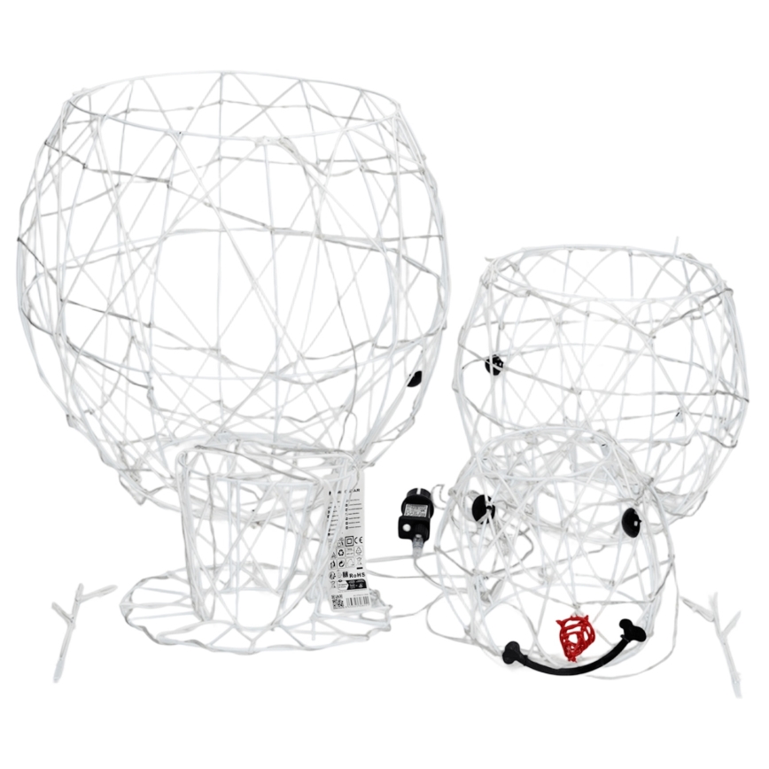 Aigostar - LED Decoração de Natal para exterior 3,6W/31/230V 2700K 120 cm IP44 boneco de neve