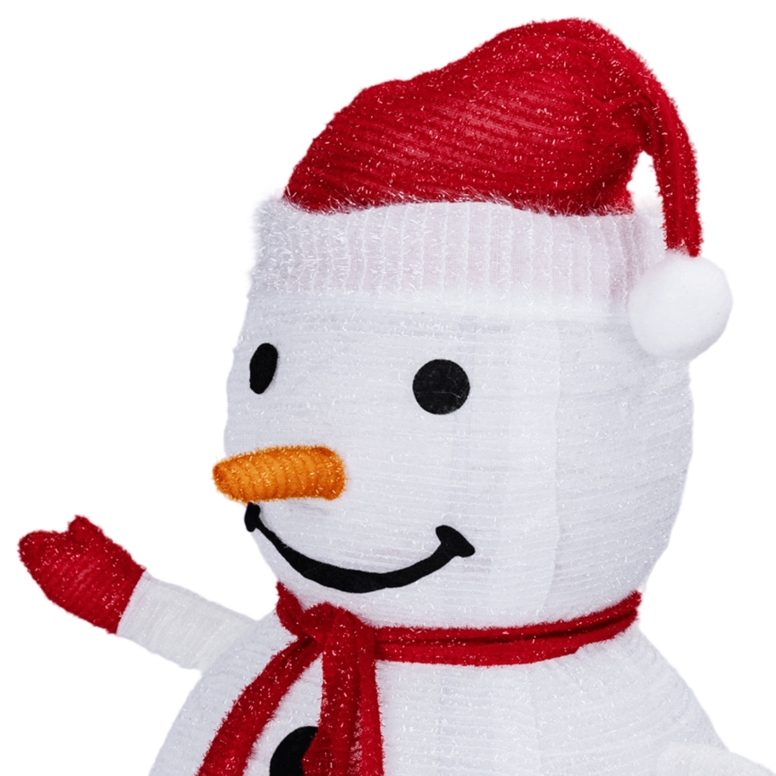 Aigostar - Decoração de Natal LED para exterior 50xLED/3xAA 0,7m IP44 boneco de neve + controlo remoto