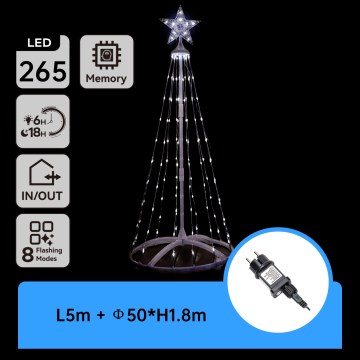Aigostar - Decoração de Natal LED para Exterior LED/3,6W/230V 180 cm IP44 branco frio