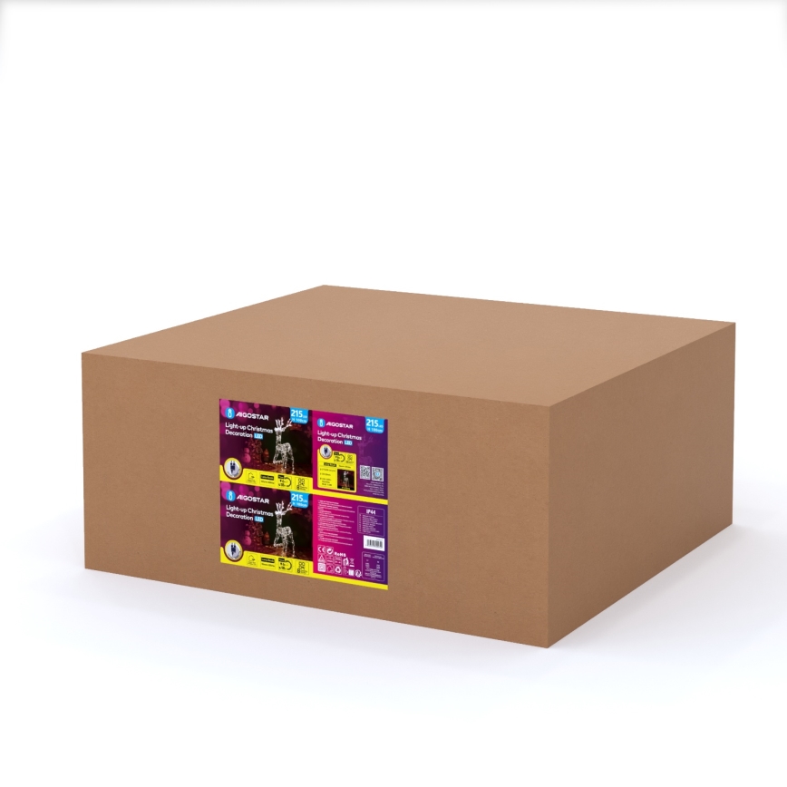 Aigostar - Decoração de Natal LED para exterior LED/3,6W/31/230V 2700K 105 cm IP44 rena