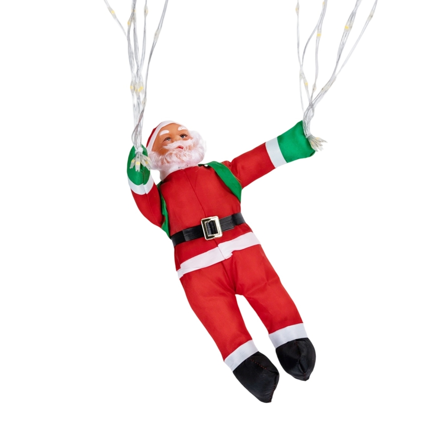 Aigostar - Decoração de Natal LED para exterior LED/3xAA IP44 Pai Natal