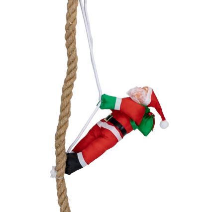 Aigostar - Decoração de Natal LED para exterior LED/4xAA IP44 Pai Natal com paraquedas