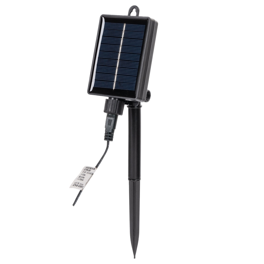 Aigostar - LED decoração solar de Natal LED/0,59W/3,7V 100 cm IP65 130 mAh multicolorido