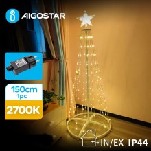 Aigostar - Decoração exterior de Natal LED LED/3,6W/31/230V 2700K 150 cm IP44