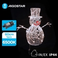 Aigostar - Decoração exterior de Natal LED LED/3,6W/31/230V 6500K 60 cm IP44 boneco de neve