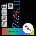 Aigostar - Decoração LED de Natal para exterior 154 LEDs/8 funções 1,6 m IP44 multicolorido