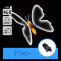 Aigostar - Decoração LED para exterior 468xLED/18W/230V 75 cm IP44 borboleta/branco frio