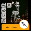 Aigostar - Decoração natalícia LED para exterior LED/3,6W/31/230V 2700K 120 cm IP44 rena