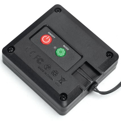 Aigostar - Decoração LED solar 148 LEDs / 2 x 1,2 m, IP65, 300 mAh, branco quente, ivy