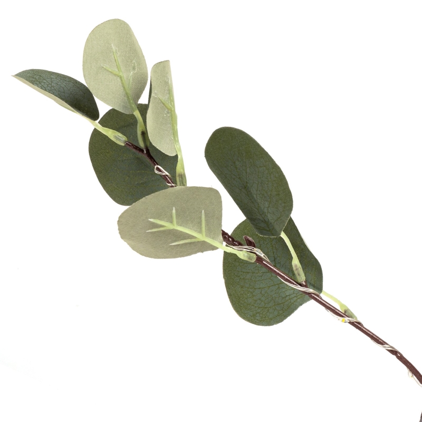 Aigostar - Decoração solar LED 210xLED/3,5m IP65 300 mAh branco quente eucalipto