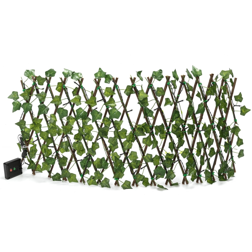 Aigostar - Decoração solar LED 56xLED/2x0,4m IP65 300 mAh branco quente ivy