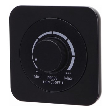 Aigostar - Dimmer com moldura 250V/10A preto