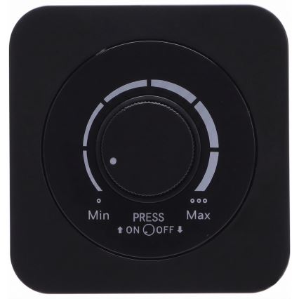 Aigostar - Dimmer com moldura 250V/10A preto