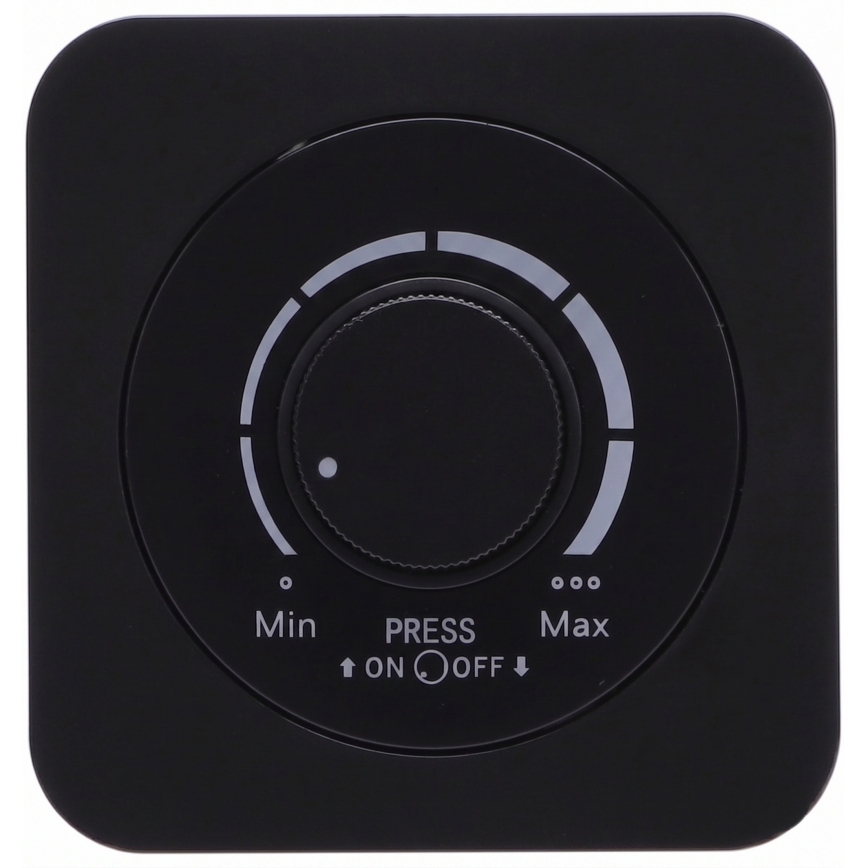 Aigostar - Dimmer com moldura 250V/10A preto