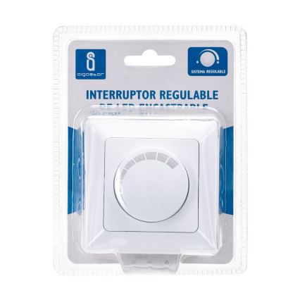 Aigostar - Dimmer rotativo 110W/230V branco