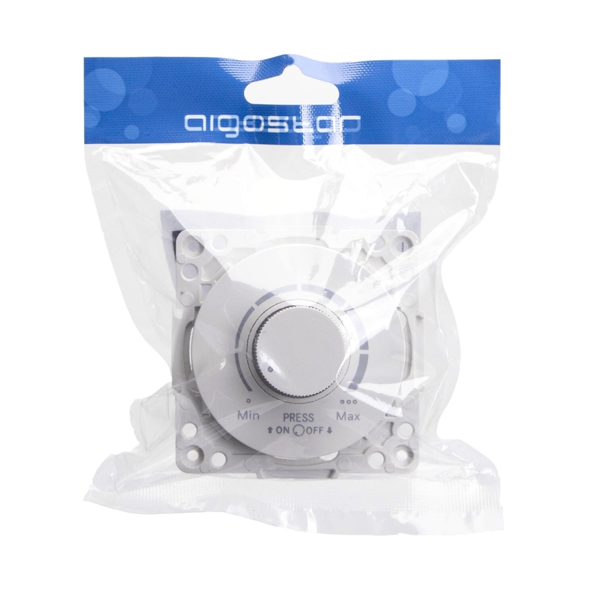 Aigostar - Dimmer rotativo 300W/230V branco